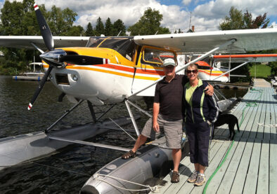 Michael and Kim Maciak, seaplane